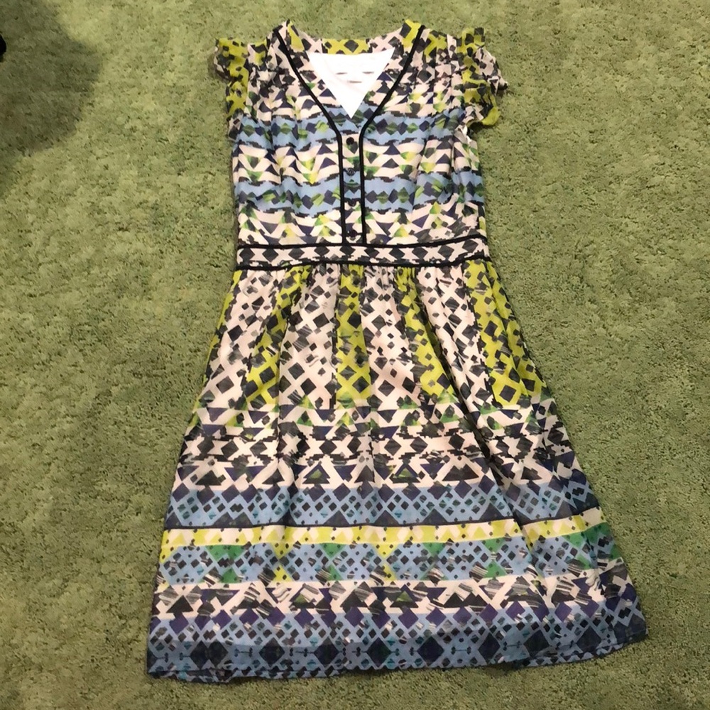 Colorful knee length dress